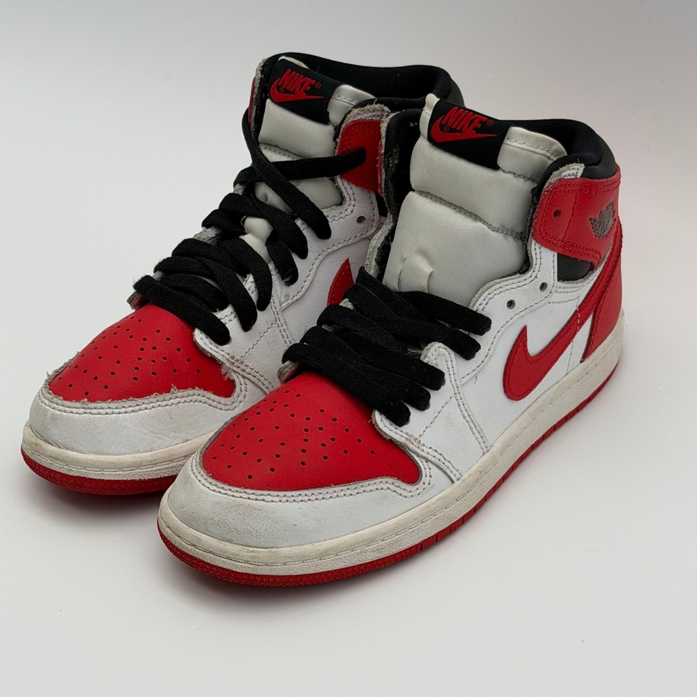 Jordan Air Jordan 1 Mid (GS) Chicago White/Gym Red-Black AQ2664-161 Size 3Y - Picture 4 of 14